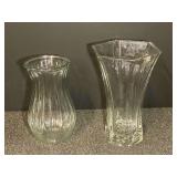 Vintage vases to include a Hoosier glass vase, see pictures for details.