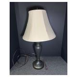 Small bronze finish table lamp, see pictures for details.