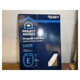 Project source elongated toilet seat, comes in original box, see pictures for details.