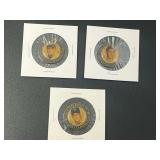 2005 New York Post New York Yankees Immortals Collection Medallions Babe Ruth Mickey Mantle Phil Rizzuto Lot of 3