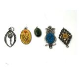 Assorted Decorative Pendants and Charms, Set of 5