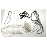 Assorted Lot of Six Beaded Necklaces in Various Styles and Colors