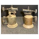 Vintage blow torches, two pieces, see pictures for details.