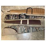 Soft sided rifle sheaths, four pieces, see pictures for details.