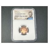 2020-S Lincoln Cent PF 70 RD Ultra Cameo First Releases NGC Slabbed Coin