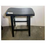 Wooden backless saddle counter-height bar stool. See pictures for details.