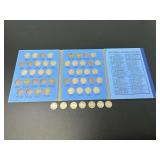 Jefferson Nickel Partial Coin Collection in Folder with Loose Buffalo Nickels