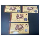 Lot of Four 2004 Lewis and Clark Coinage and Currency Sets