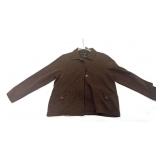 Ladies brown business suit, pants and jacket, please inspect for size to make sure this fits your needs. See pictures for details.