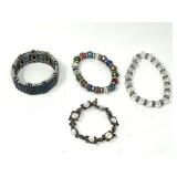 Assorted Fashion Bracelets Lot of Four