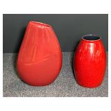Ceramic vases, two pieces, see pictures for details.