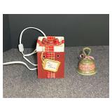 Ceramic Christmas decor, two pieces, see pictures for details.