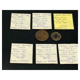 Chinese Historical Imperial Coins with Hand-Written Collector Notes