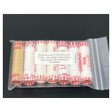 Seven Rolls of Uncirculated Cents Including Shield Back and Lincoln Bicentennial Reverses
