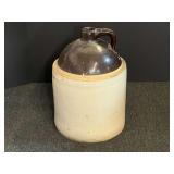 Antique two-tone stoneware storage jug, see pictures for details.