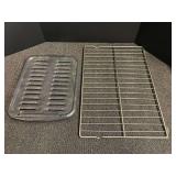 Oven rack and broiler pan, see pictures for details.