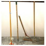 Assorted Long-Handled Gardening Tools Lot of Four