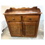 Custom wooden dry sink, see pictures for details.