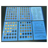 Whitman Lincoln Head and Memorial Cent Coin Folders with Partial Collections