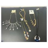 Assorted Fashion Necklaces Lot featuring Cross and Geometric Pendants