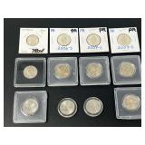 Assorted US Quarter and Proof Coin Lot in Protective Holders