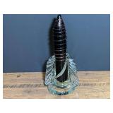 Blown art glass “rocket”, see pictures for details.