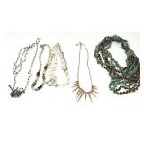 Assorted Fashion Necklaces Lot of Five