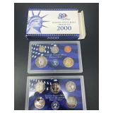 2000 United States Mint Proof Set and 50 State Quarters Proof Set with Original Packaging