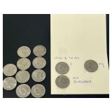 Assorted United States Kennedy Half Dollar Coins Including Bicentennial Issues