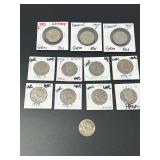 Kennedy Half Dollar Lot - $6 Face Value with Various Years and Mints in Flips