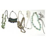 Assorted Beaded Necklaces Lot of Six