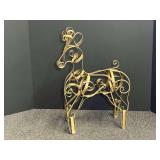 Metal reindeer season decor, see pictures for details.