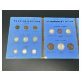 Twentieth Century Type Collection Coin Folder No. 9046 with Partial US Coin Assortment