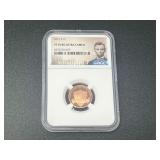 2021-S Lincoln Cent PF 70 RD Ultra Cameo NGC Certified Coin