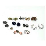 Assorted Fashion Earrings Lot Featuring Clip-On and Pierced Styles
