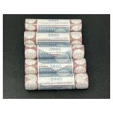 Lot of Five 2005 Westward Journey Nickel Series US Mint Rolls