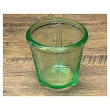 Green Glass Measuring Cup with Cup and Pint Graduations