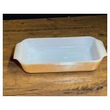 Vintage Anchor Hocking Fire-King Peach Lustre rectangular baking dish, see pictures for details.