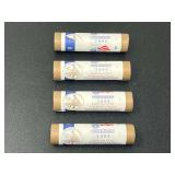 Lot of Four 2009 United States Mint Lincoln Cent Formative Years Coin Rolls
