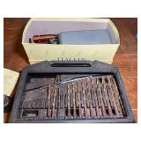 Assorted Hand Tools and Drill Bits Lot with Cases