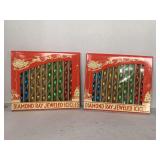 2 VINTAGE NEW DIAMOND RAY JEWELED ICICLES