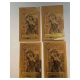 FOUR 2026 1/4 IDAHO GOLDBACK NOTE 1/4000TH OF TROY OZ OF PURE 24KT FINE GOLD .9999 FEATURES JUSTICE HOLDING SCALES WITH SWORD AND BLINDFOLD