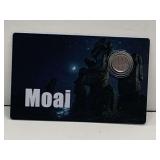 2026 LIBERIA $12 "MOAI" MICRO COIN 1/1000 OZ .999 PURE PLATINUM OR .031 GRAMS ON COA DISPLAY CARD