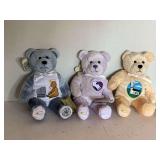 2000 HOLY BEAR "GOD BLESS OUR CHURCH", 2002 HOLY BEAR "PUT GOD CENTER" & 2001 HOLY BEAR "FORGIVENESS"