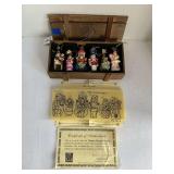 NEW 2004 THOMAS PACCONI CLASSICS "THE NUTCRACKER" HAND BLOWN GLASS ORNAMENTS IN ORIGINAL WOOD CRATE