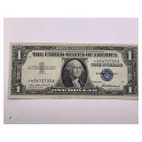 1957 STAR BLUE SEAL $1 SILVER CERTIFICATE (CRISP & IN GREAT CONDITION)