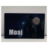 2026 LIBERIA $12 "MOAI" MICRO COIN 1/1000 OZ .999 PURE PLATINUM OR .031 GRAMS ON DISPLAY CARD