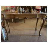 VINTAGE FRENCH PROVINCIAL/COUNTRY FRENCH SIDE TABLE W/ 1 DRAWER 40" WIDE X 15 1/2" DEEP X 28" TALL