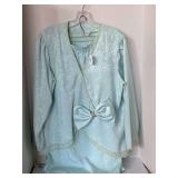 VINTAGE IN THE MOOD MINT GREEN 2 PIECE EVENING SET SIZE 16