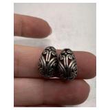 PAIR STERLING SILVER 925 PIERCED EARRINGS (WEIGHS APPROX 6.31 GRAMS)